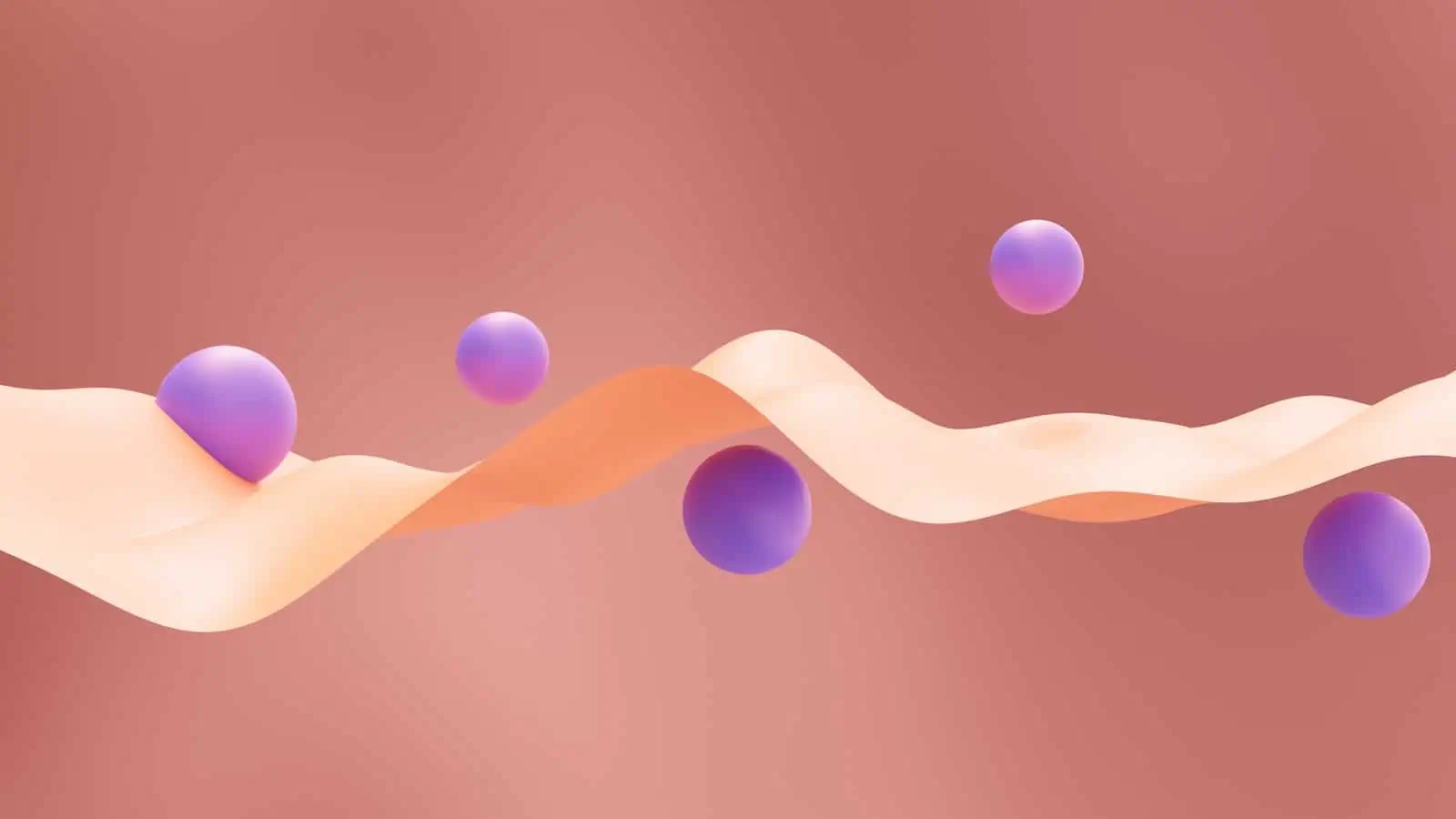 a group of balls floating in the air